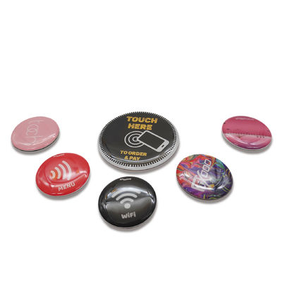 PET Substrate RFID On Metal Tag 30mm Epoxy Anti Metal NFC Tags