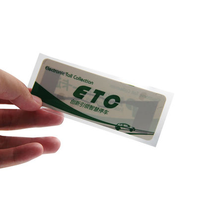 Coated Paper RFID UHF Tag UHF Windshield Sticker Monza M4QT