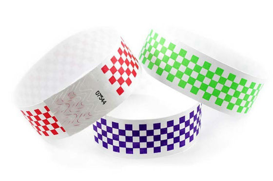 Water Proof Disposable Paper Rfid Wristband 210*35mm 250*30mm