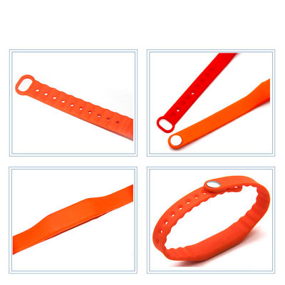 FM11RF08 RFID Wristband Tag Adjustable RFID Silicon Wristband